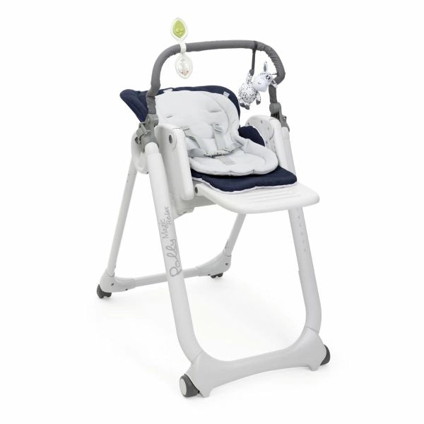 Chicco polly magic relax alzasedia multifunzione seduta imbottita blu, grigio, bianco - 79502.64