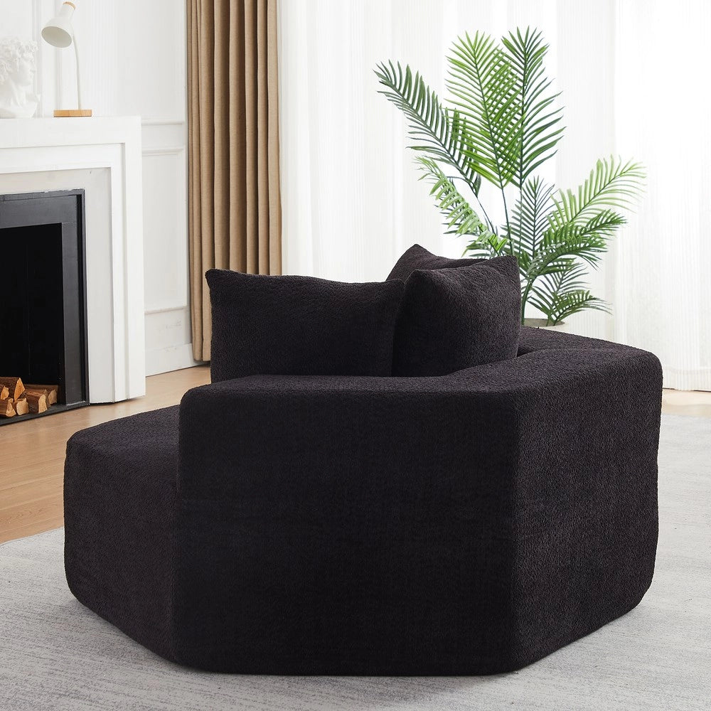 Divano modulare monopezzo ¨C Minimal ¨C Tessuto chenille, design moderno