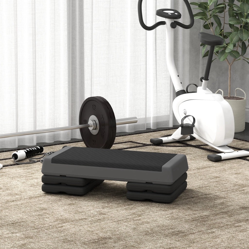 Stepper Fitness Aerobica 3 Livelli Regolabile ¨C Minimal ¨C Grigio 10.5/15.5/20.5 cm 250 kg