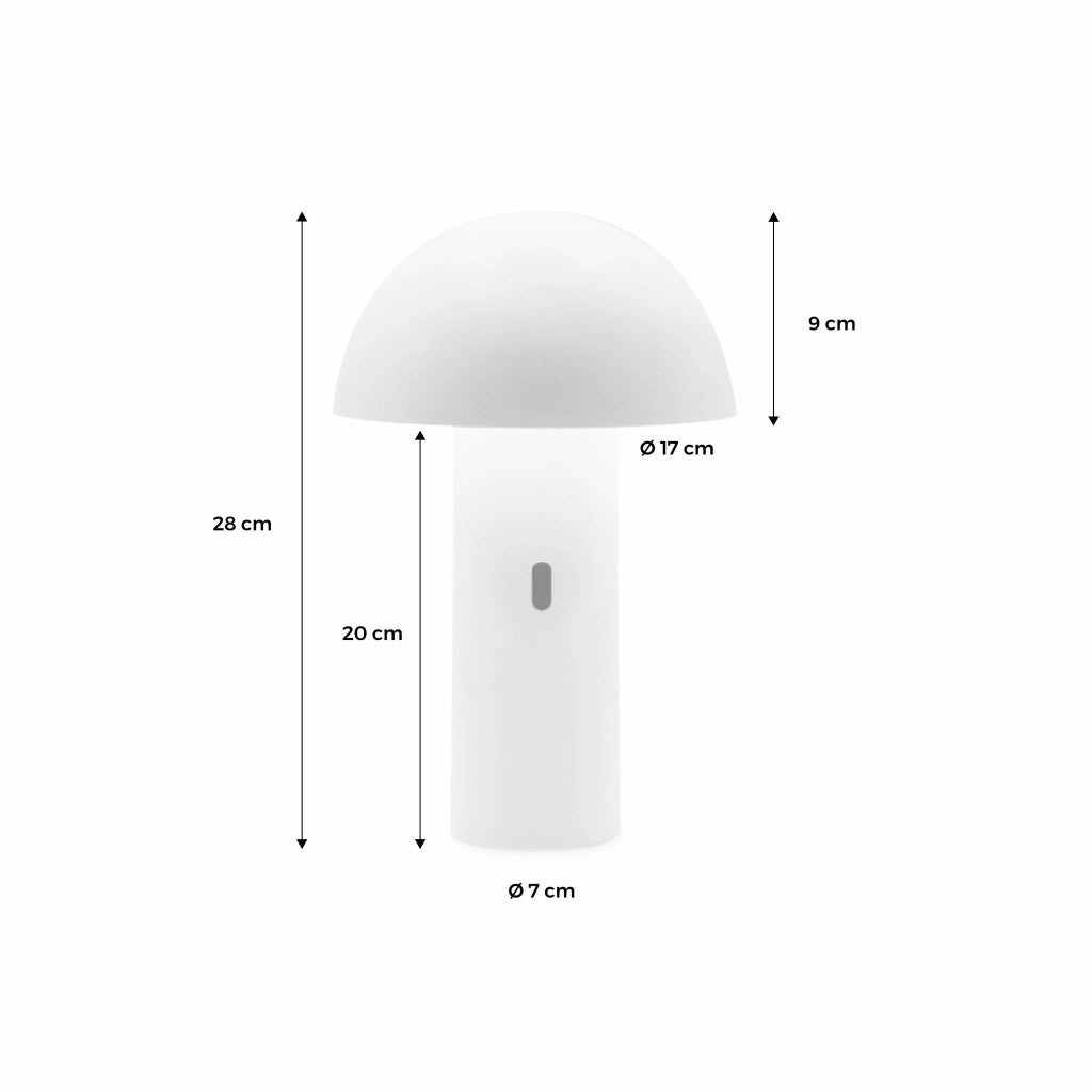 Lampada da tavolo a batteria nomadic con testa orientabile, 28cm,
