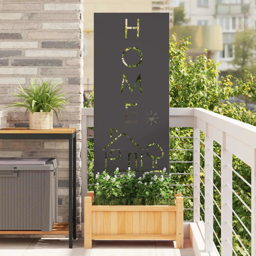 Schermo per privacy in giardino Traforo Nero 50 x 140 cm 876336