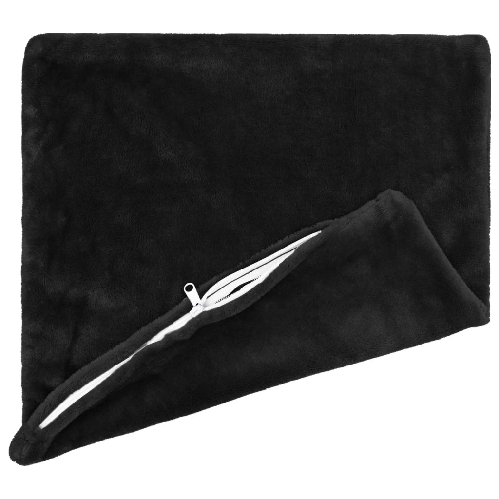 Federa 2 pcs HEERLEN Nero 65 x 65 cm Flanella 913119