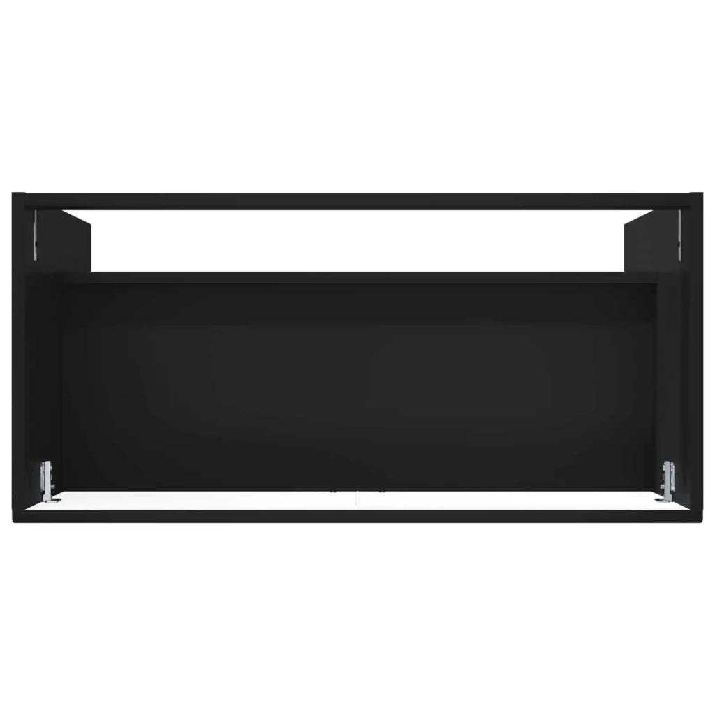 Mobiletto da Bagno | Armadio da bagno sotto il lavello Nero 78,5 x 37,5 x 81 cm