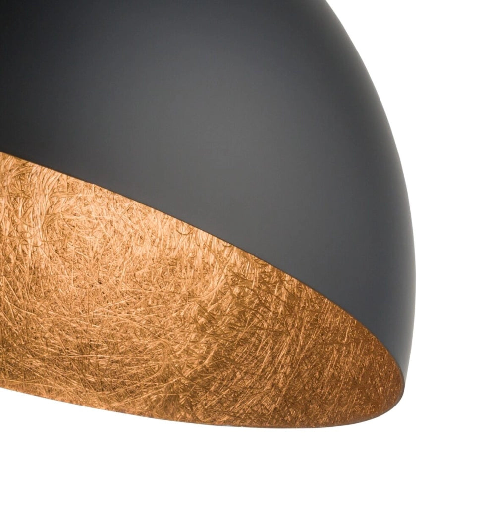 Plafoniera Sfera nera rame 90cm E27 Sigma Lighting