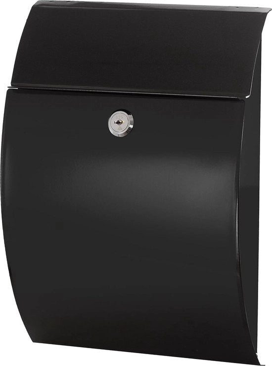 Cassa Pecchi Esterna in Acciaio Dimensione S (Posta A5) - Facile da Installare - Nero