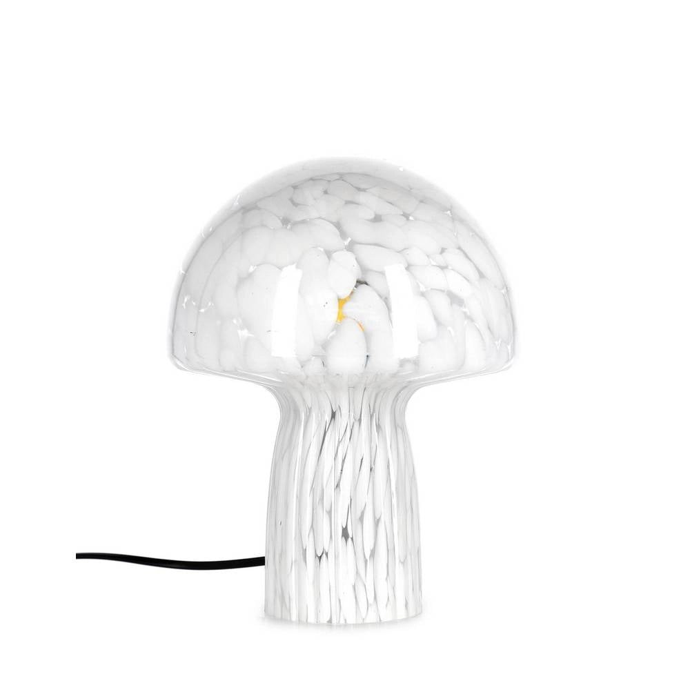 Lampada da Tavolo Carsya in Vetro Bianco H 25,5