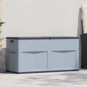 Baule da Giardino 320 L Grigio Nero 45689