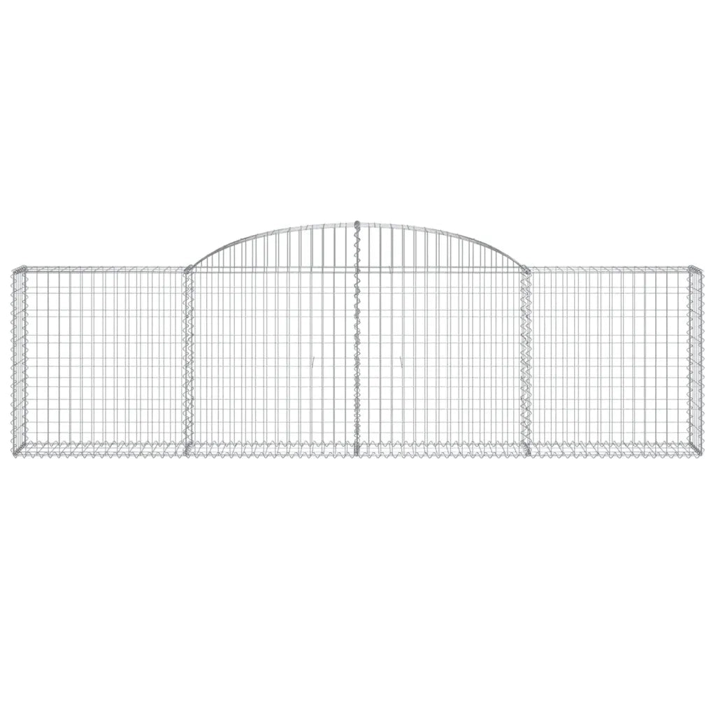 Cesti Gabbioni ad Arco 11 pz 300x30x80/100 cm Ferro Zincato 3146512
