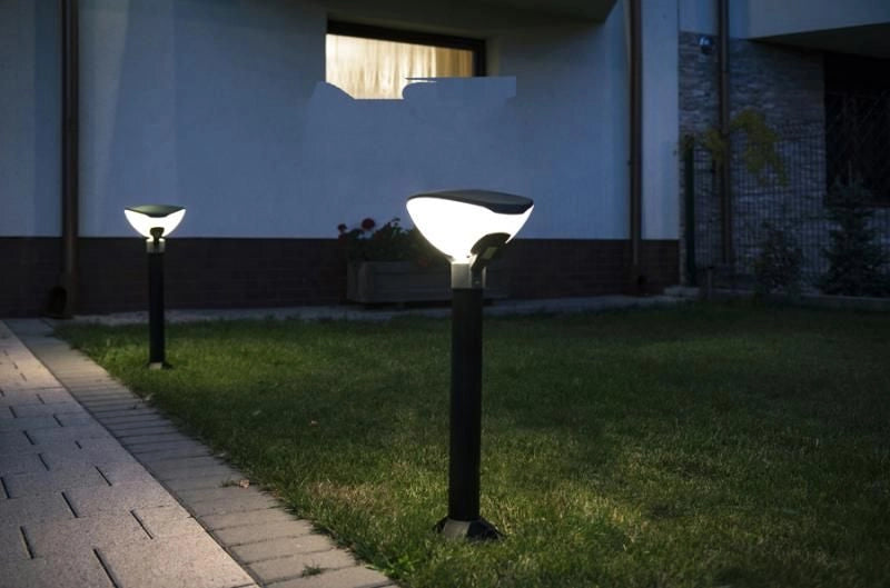 Lampione da giardino SU-MA TEO nero 169cm E27 IP54