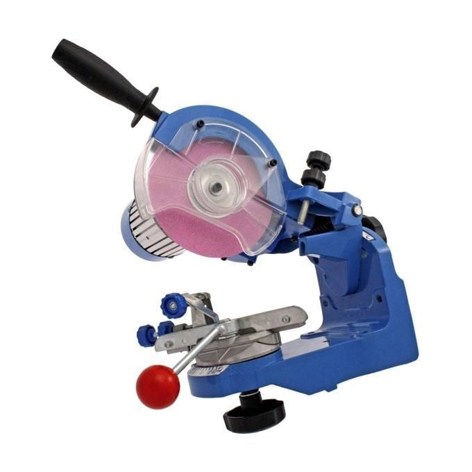 BRUMAR 018780 Affilacatene Elettrico Professionale 230 W compatibilita' 1-4'' .325'' 3-8'' .404s'' rotazione 35° SX DX con lampada colore Blu