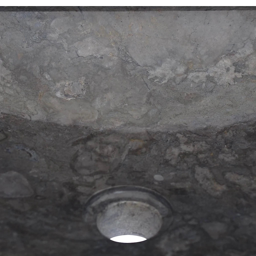 Lavandino-Lavabo-Lavello Nero 40x40x10 cm in Marmo