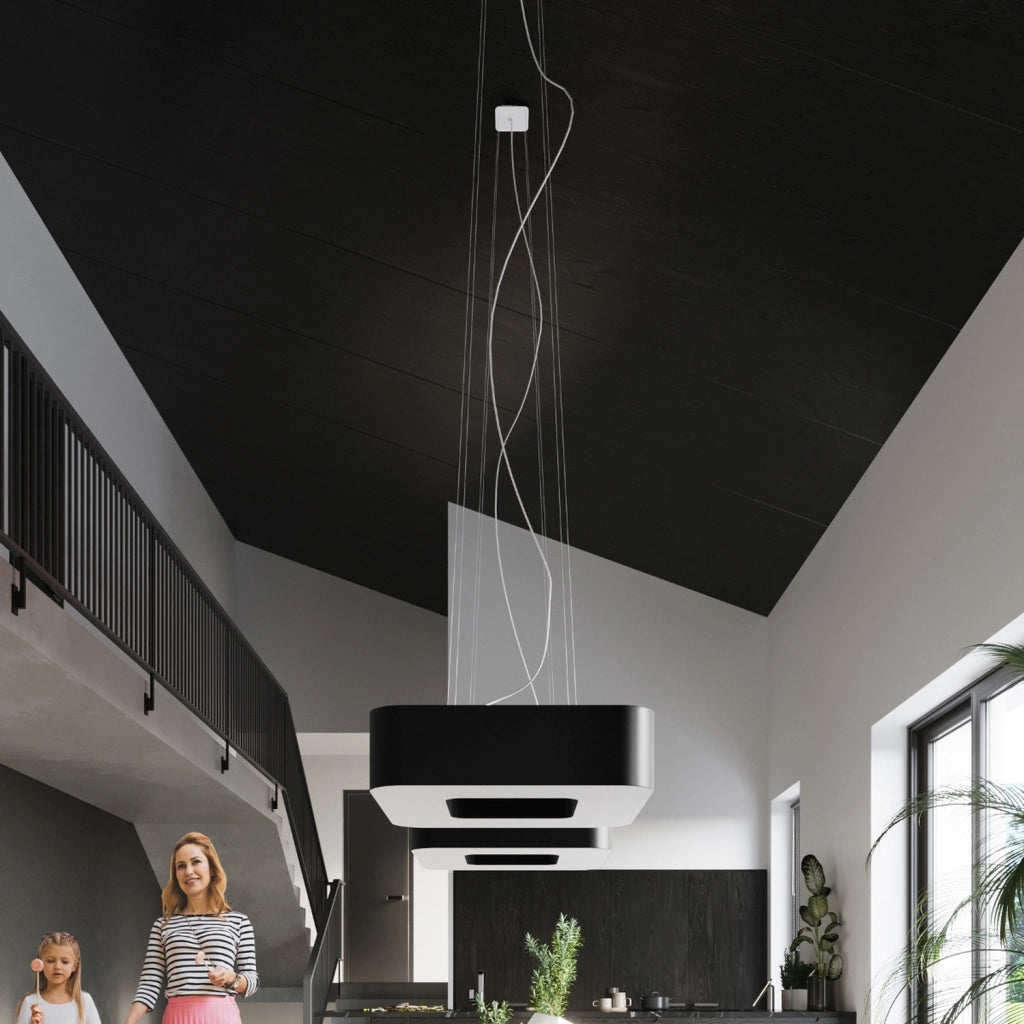 Lampadario URANO 60 nero