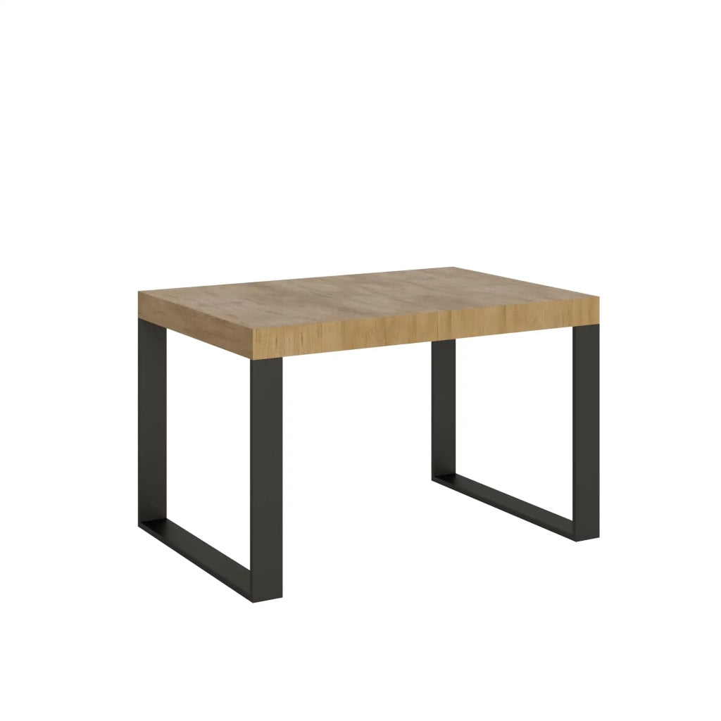 Tavolo allungabile 130/234x90 cm Tecno colore quercia natura gambe antracite