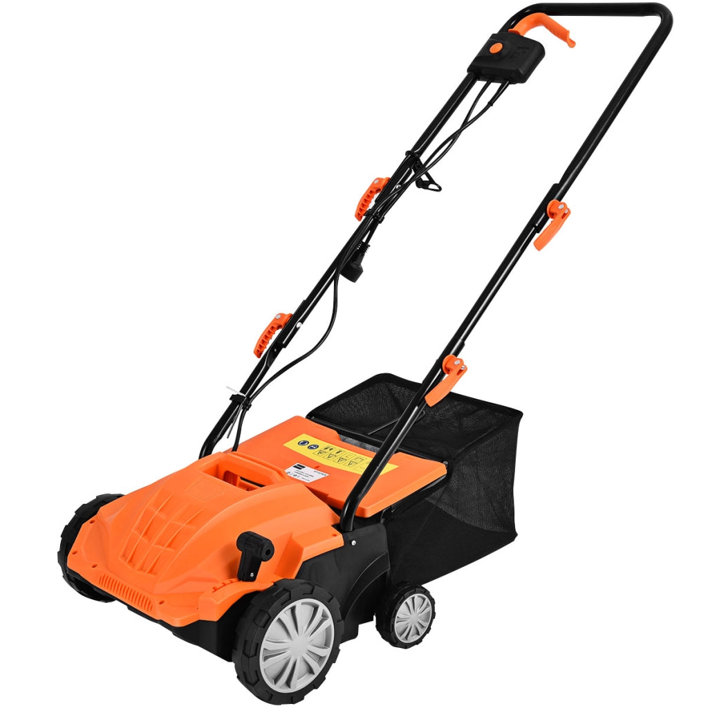 Decespugliatore e aeratore elettrico con blocco di sicurezza profondit¨¤ regolabile, Decespugliatore per prato Arancione