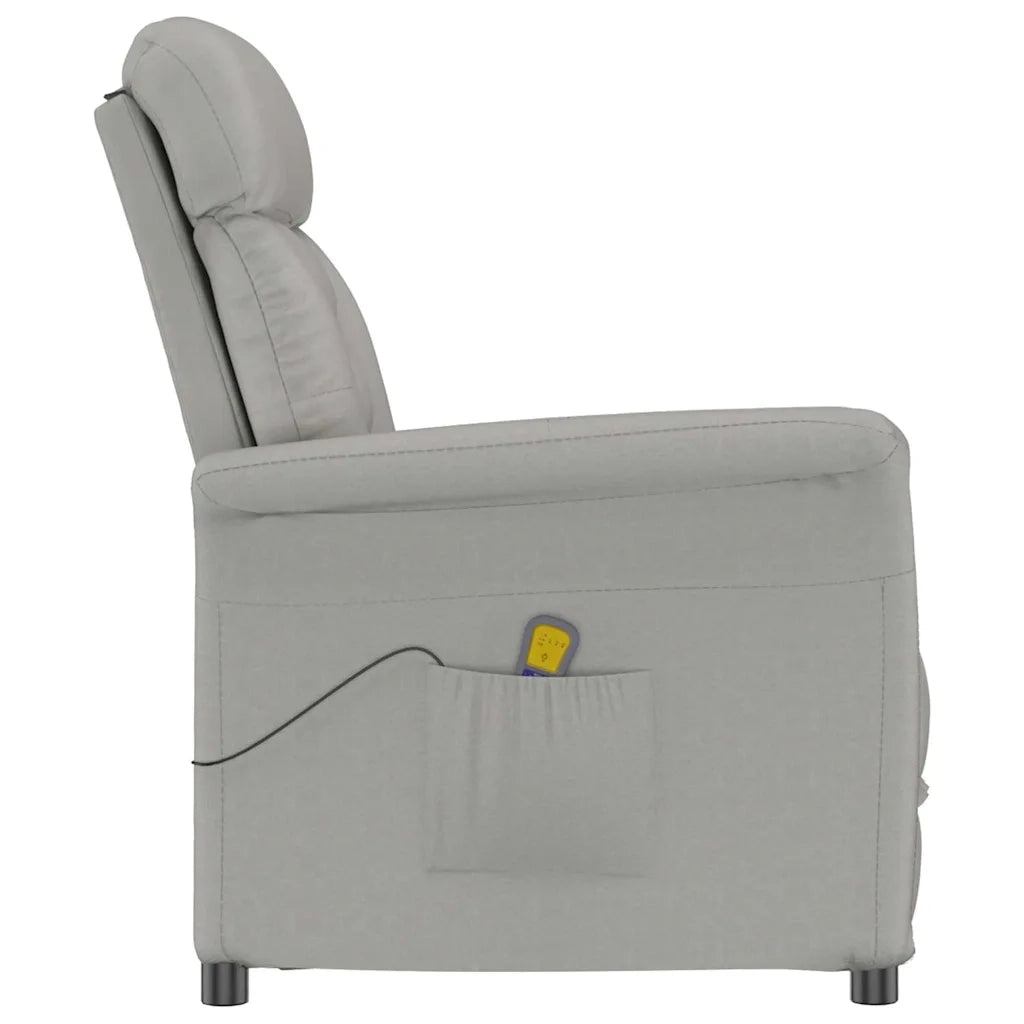 Sedia da massaggio Grigio chiaro 96.5 x 70.5 x 95 cm Microfibra 348408