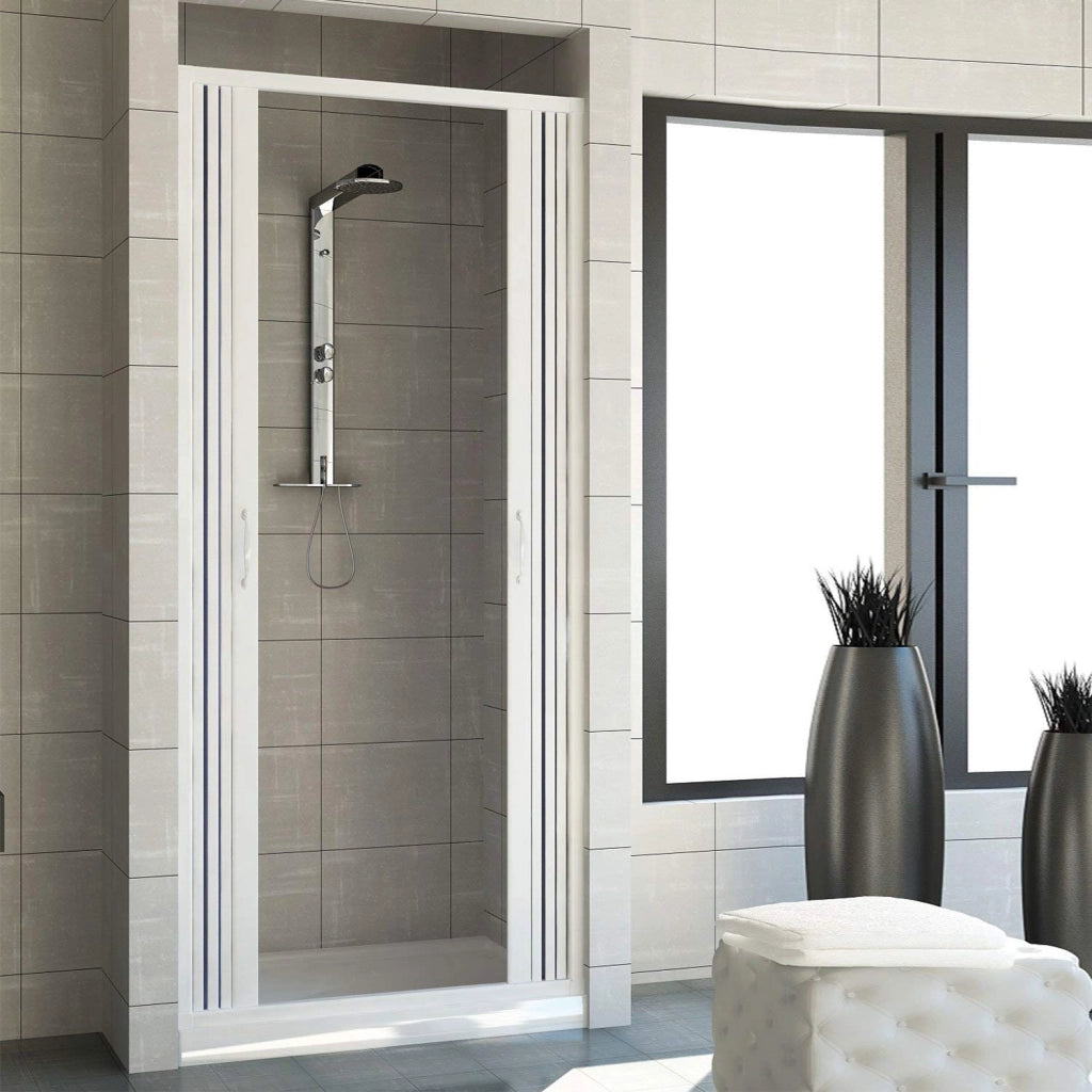 Box doccia mod. Venere 110x H185 cm in pvc a soffietto centrale