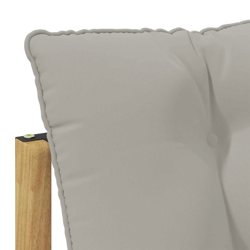 Set di divani da esterno-Sofa da giardino con cuscino Bianco e Grigio Chiaro