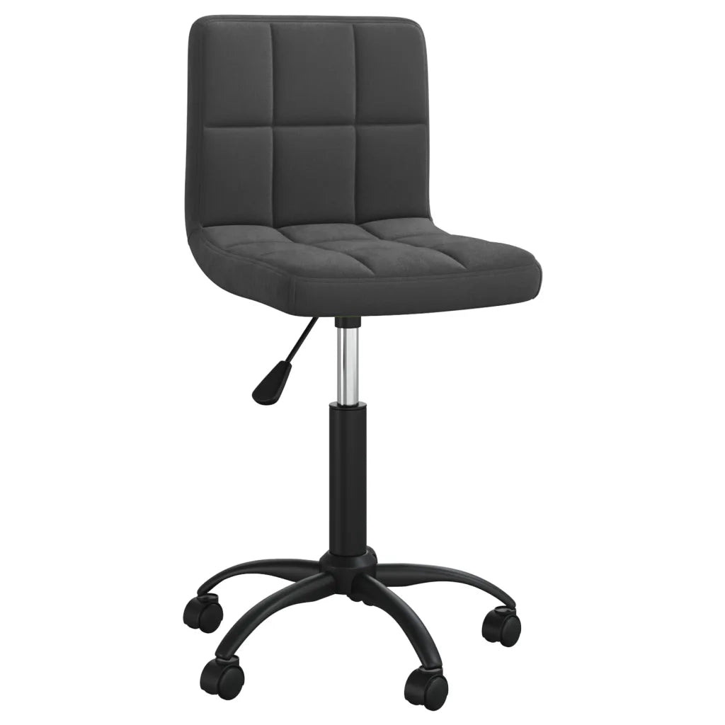 Sedia Girevole da Ufficio | Sedia da Gaming Nera in Velluto