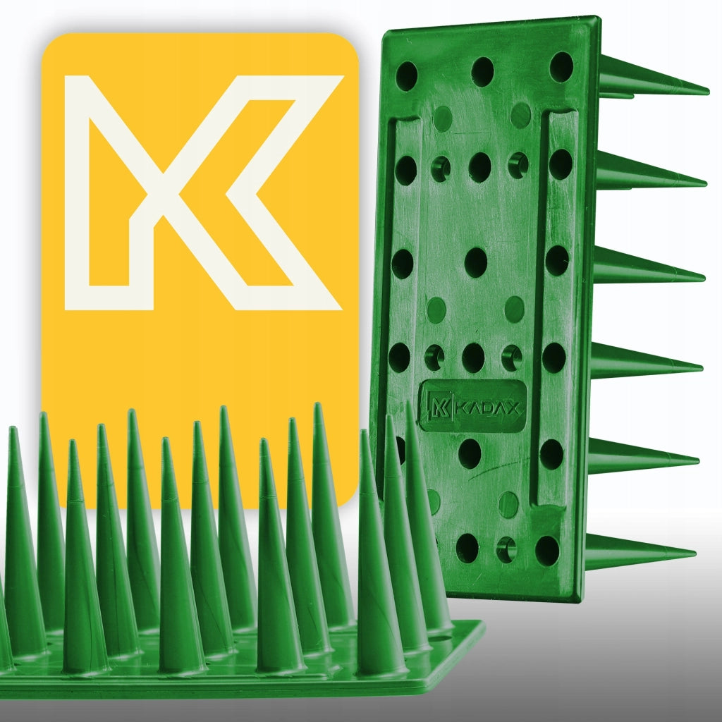 Punte anti-piccioni KADAX, 51 cm, in plastica densa e resistente, 24 pezzi