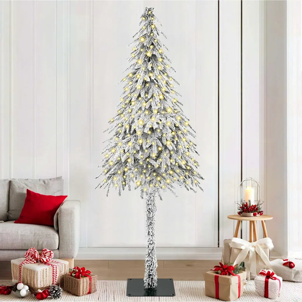 Albero di Natale con 300 LED Bianco 210 cm PE e Acciaio 3396238