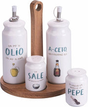Set di dispenser per aceto e olio