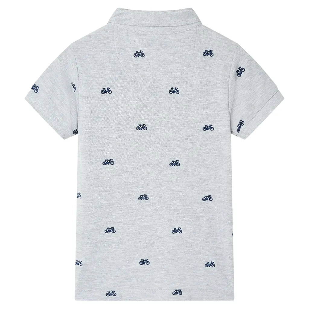 Polo per Bambini Grigio Mélange 116 12166