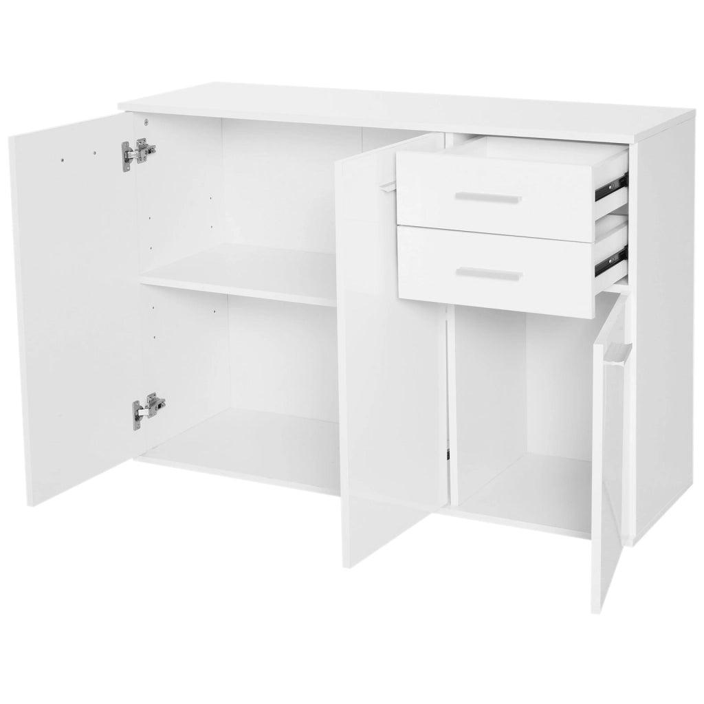 Credenza ¨C Minimal ¨C Bianco Legno 106x35x76