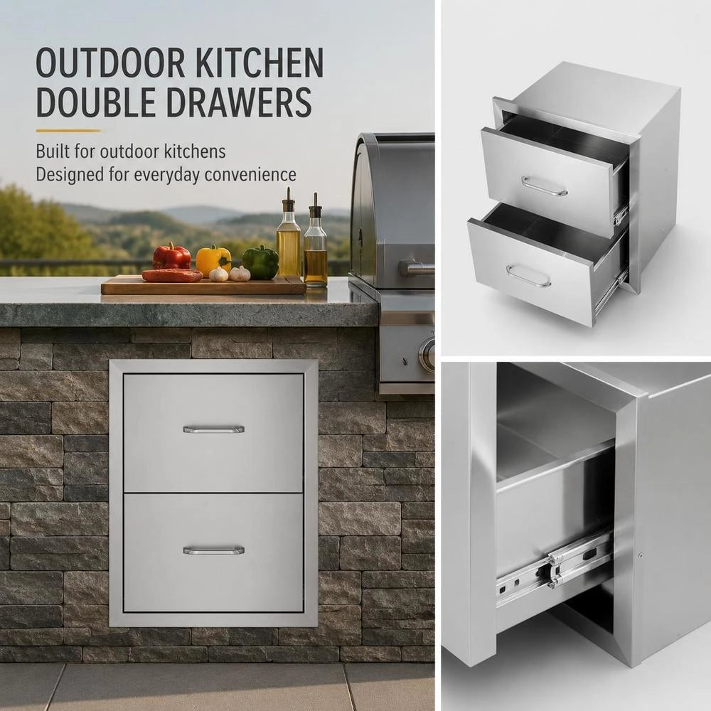 BBQ Drawers 45 X 52 Cm, Drawer Unit, Storage Cabinet, Grill Shelf