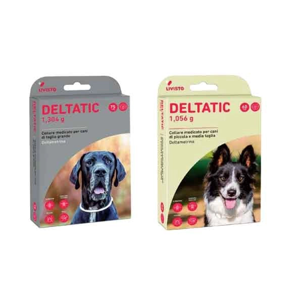 COLLARE ANTIPARASSITARIO 'DELTATIC' LIVISTO 75 cm - Per cani taglia grande - LIVISTO