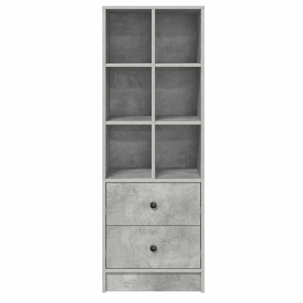 Credenza | Madia | Buffet da pranzo | Armadio da pranzo con cassetto Grigio cemento 45,5 x 34 x 127 cm