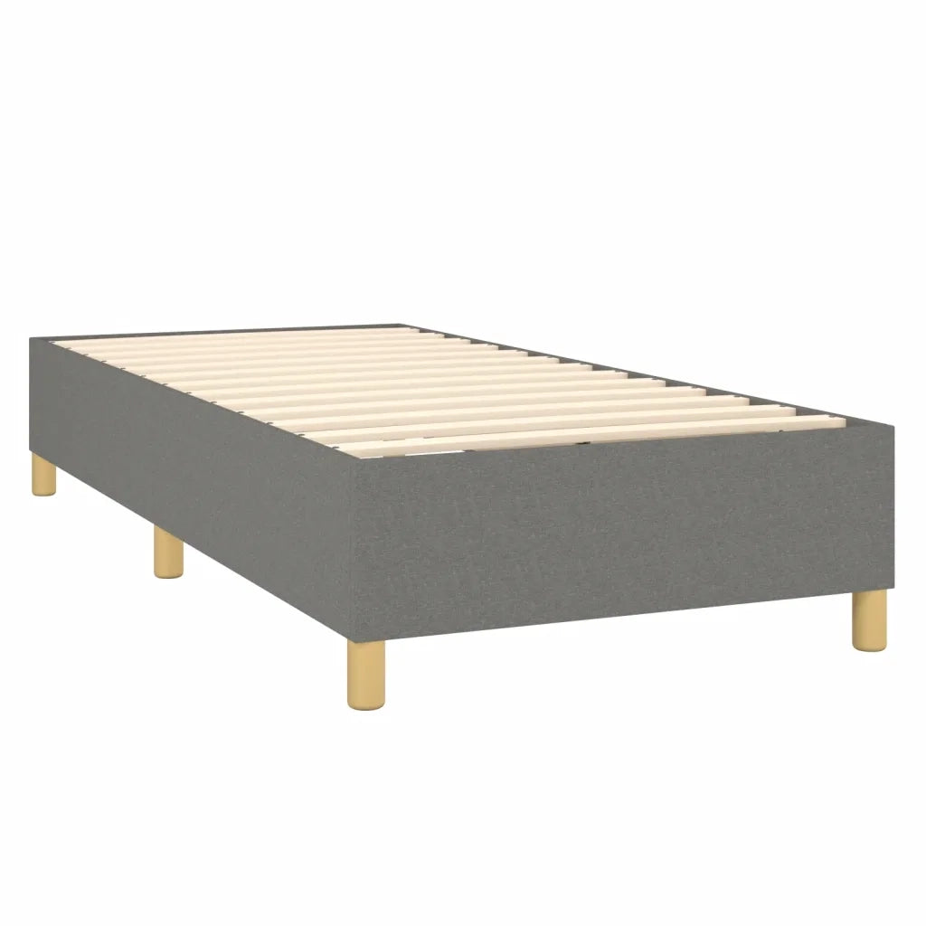 Giroletto a Molle con Materasso Grigio Scuro 80x200 cm Tessuto 3128558
