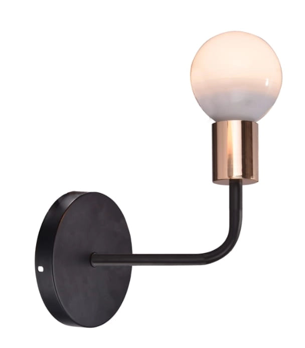 Applique Candellux Spill 21-56528 nero rame E27 22cm
