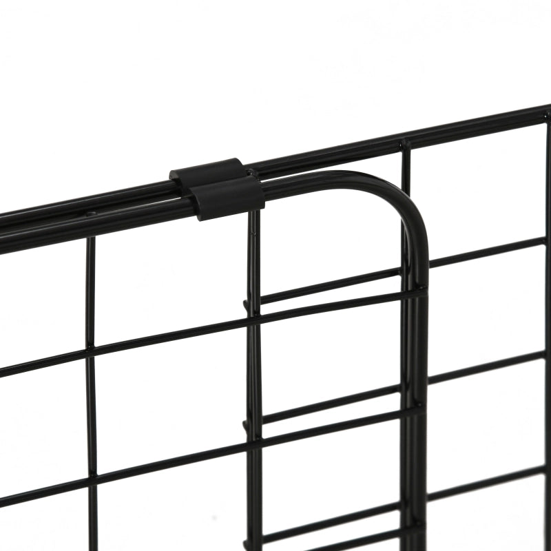 Griglia divisoria per auto per cani in metallo nero regolabile 91–152 × 30 cm con fissaggio senza attrezzi