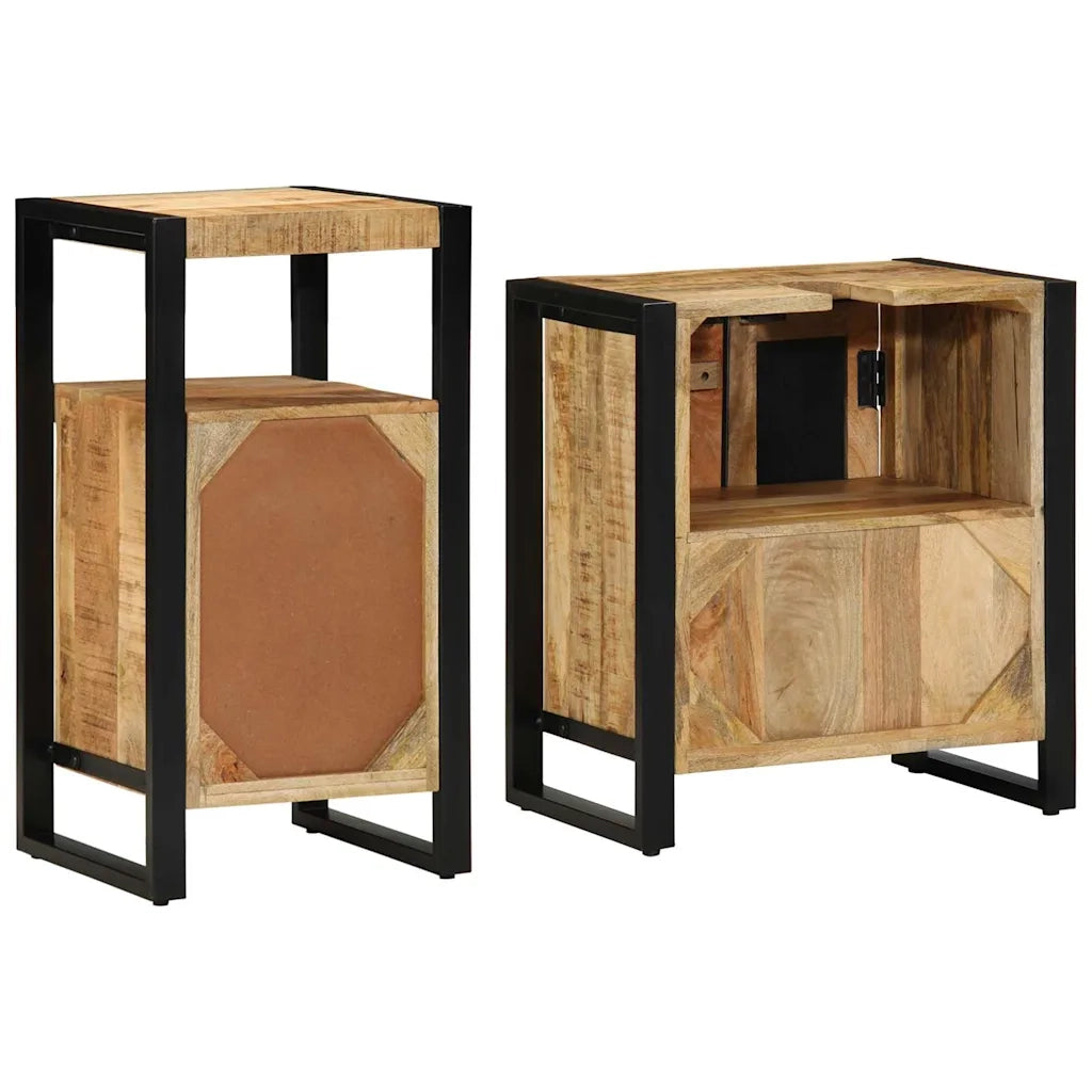 Set di mobili per il bagno 2 pcs Legno di mango massello 3305598