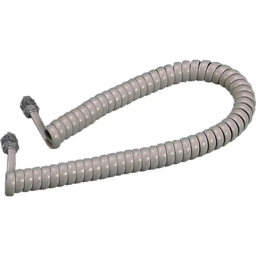 PROLUNGA TELEFONICA 4,8MT CAVO ESTENSIBILE A 4 CONDUTTORI - 2 PLUG 4/4 C - COLORE BIANCO