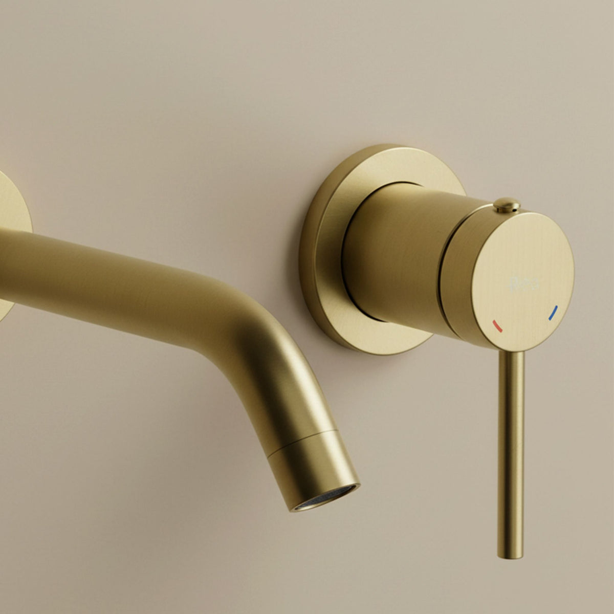 Rubinetto Da Parete Rea Clif Brush Gold