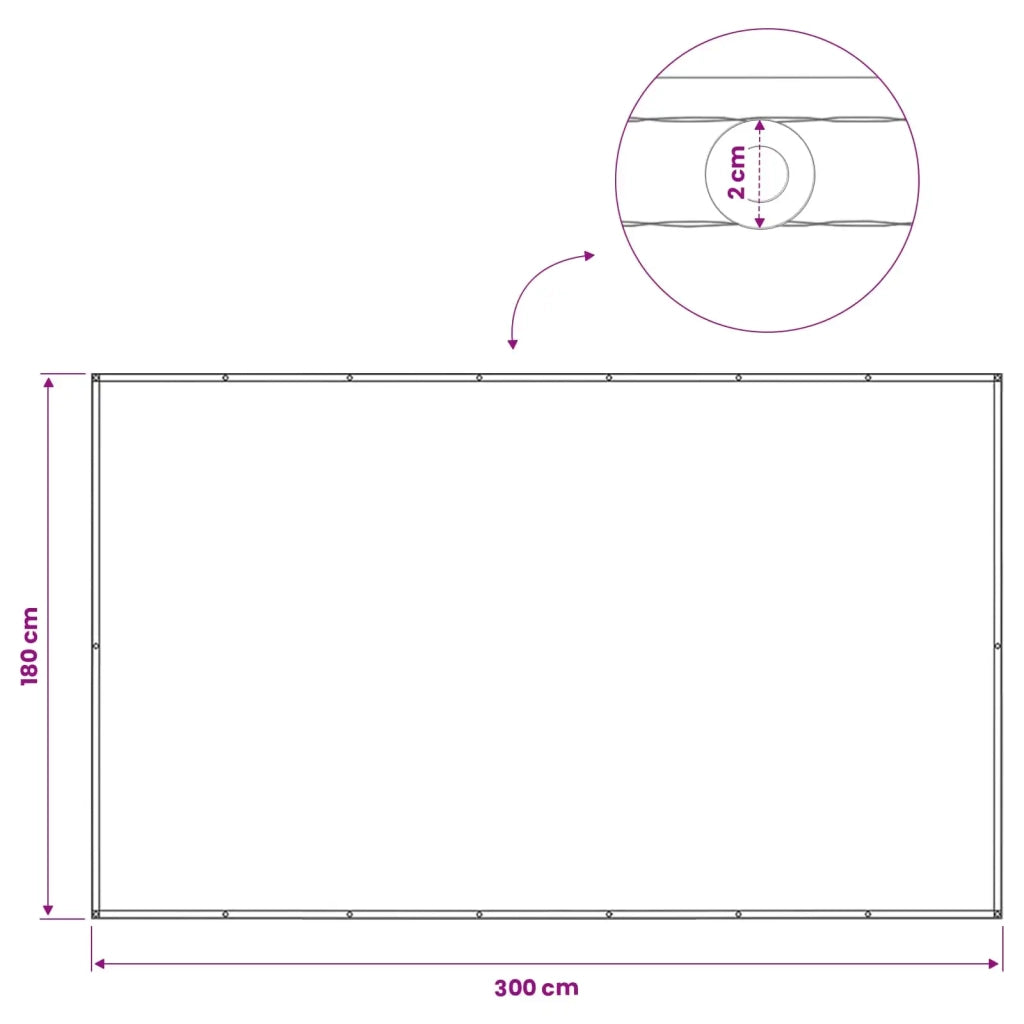 Schermo di Privacy per Balcone 180 x 300 cm 42036575