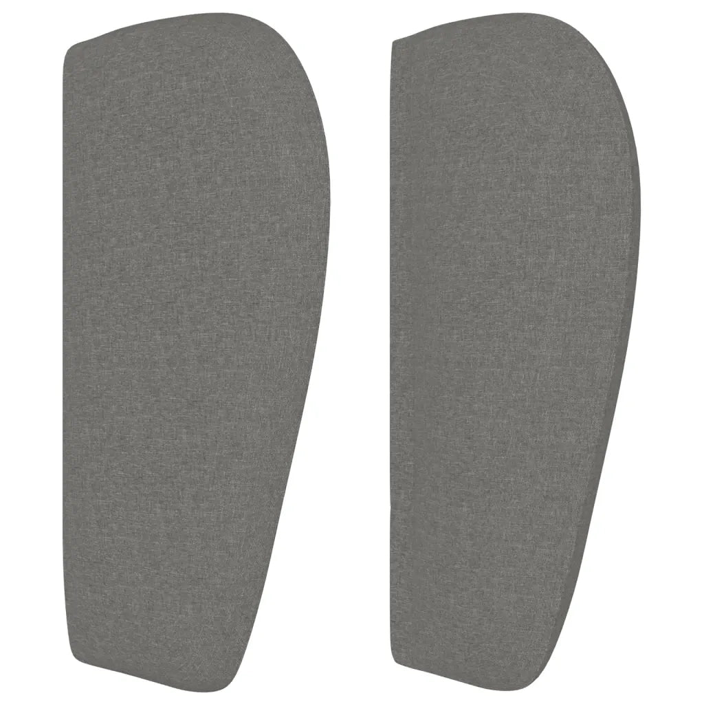Testiera ad Orecchio Grigio Scuro 203x23x78/88 cm in Tessuto 3117307