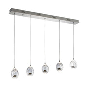 LÚZETE - LÁMPARA 5L LED BUBBLES CROMO