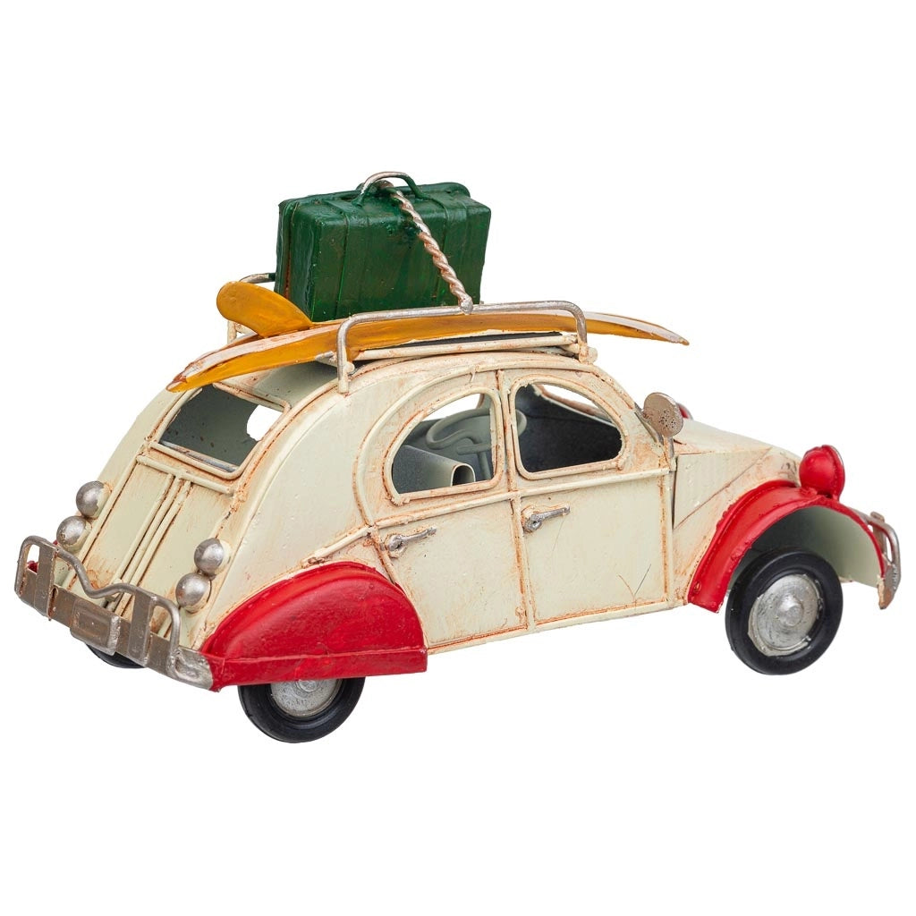 Auto in metallo marrone 16,5x7,5x9,5h