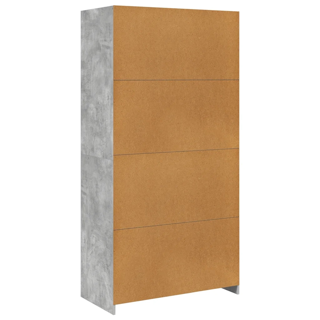 Armadio Grigio Cemento 100x50x200 cm in Legno Multistrato CFW1212125