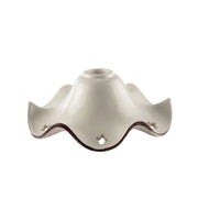 Diffusore In Ceramica Decorata A Mano Bianco E Marrone
