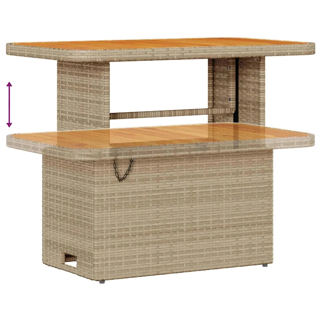 Set Divano da Giardino 9 pcs Beige polyrattan 3361637