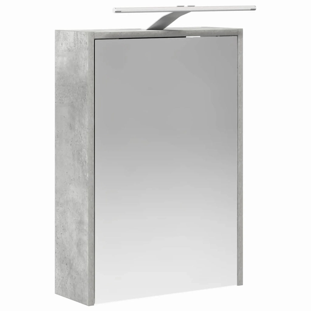 Set di Armadi da Bagno 5 pz Grigio Cemento Legno ingegnerizzato 3406282