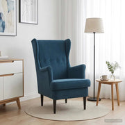 Poltrona-Divano Sedia Blu Velluto 210488