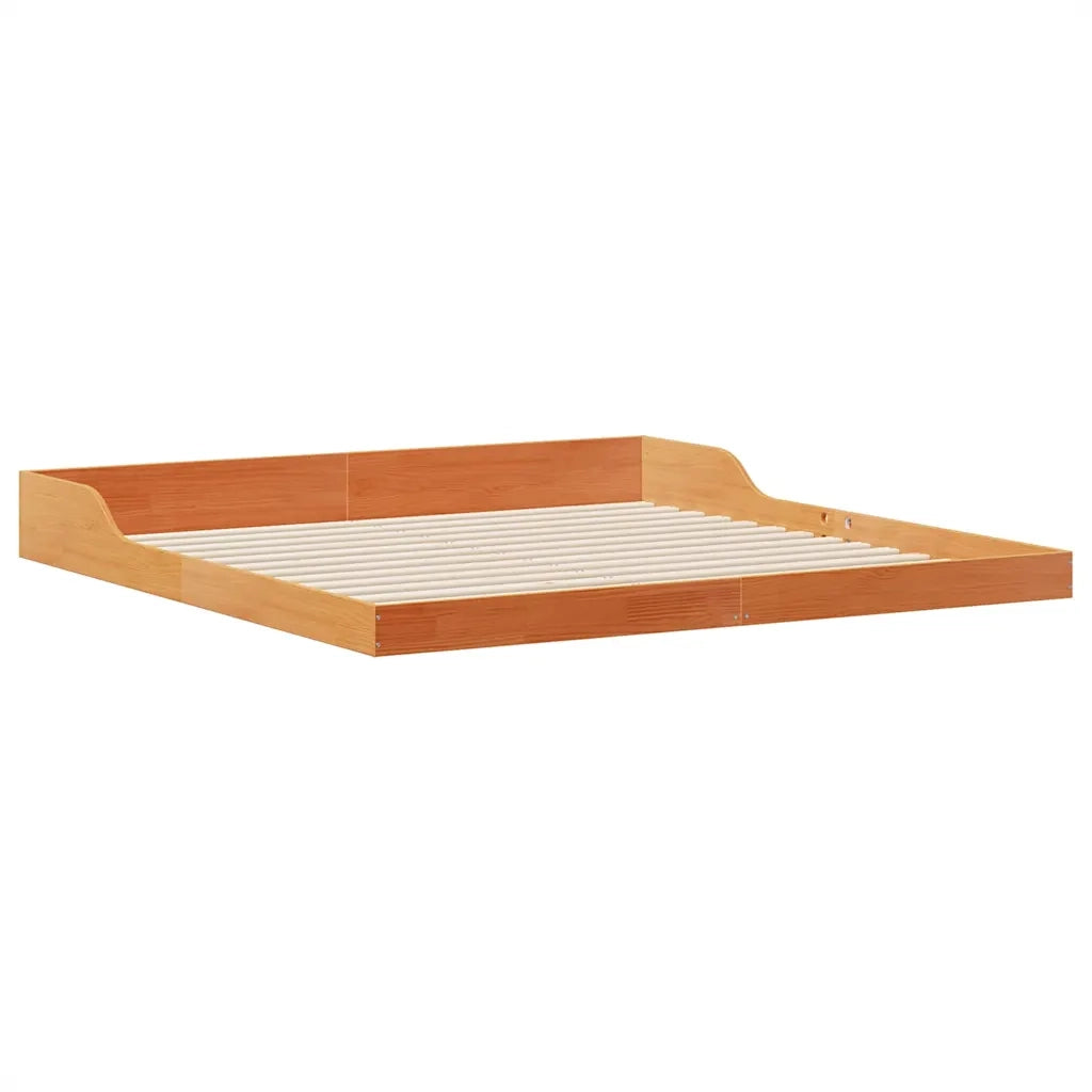 Struttura del letto Marrone cerato 200 x 220 cm Pino massello