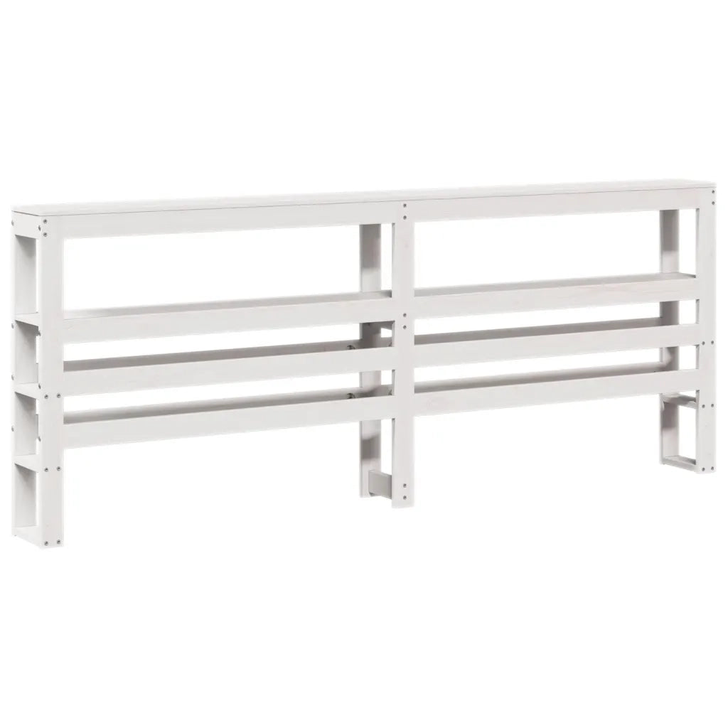 Letto senza Materasso-Struttura Letto Bianco 180x200 cm Legno Massello di Pino 816289