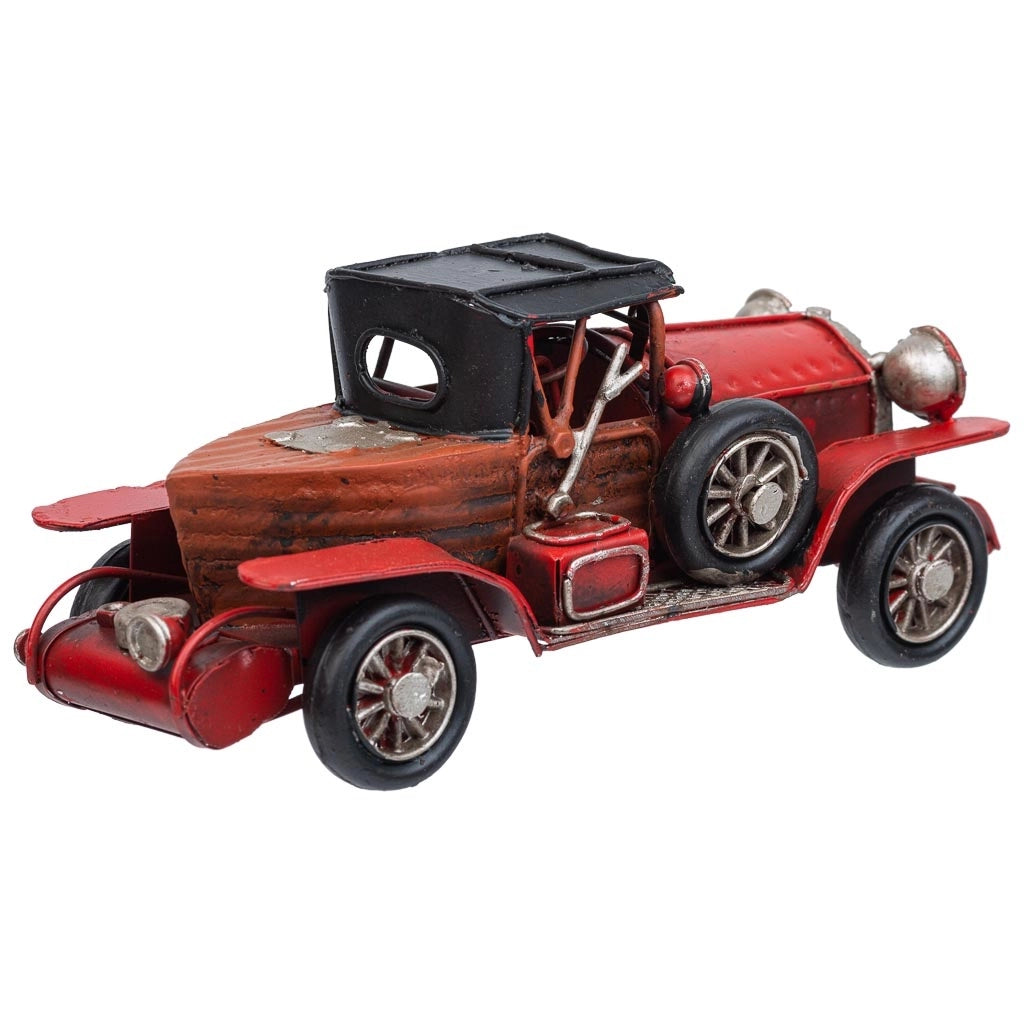 Auto in metallo rossa 16x7x7h