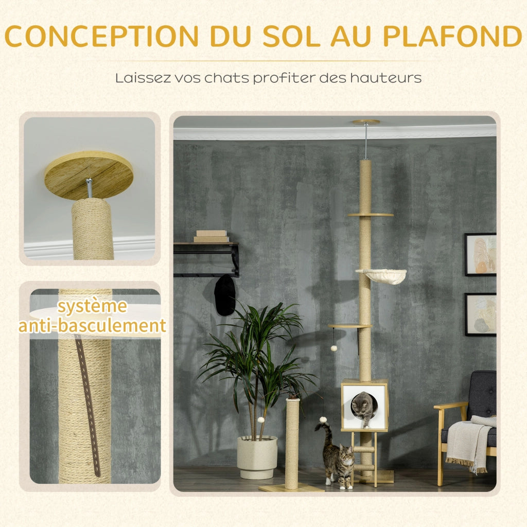 Albero per gatti ¨C Minimal ¨C Beige