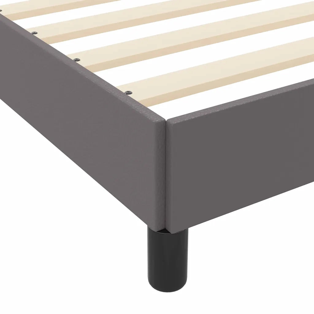 Struttura del letto con materasso Grigio 90 x 200 cm Tessuto 3398611